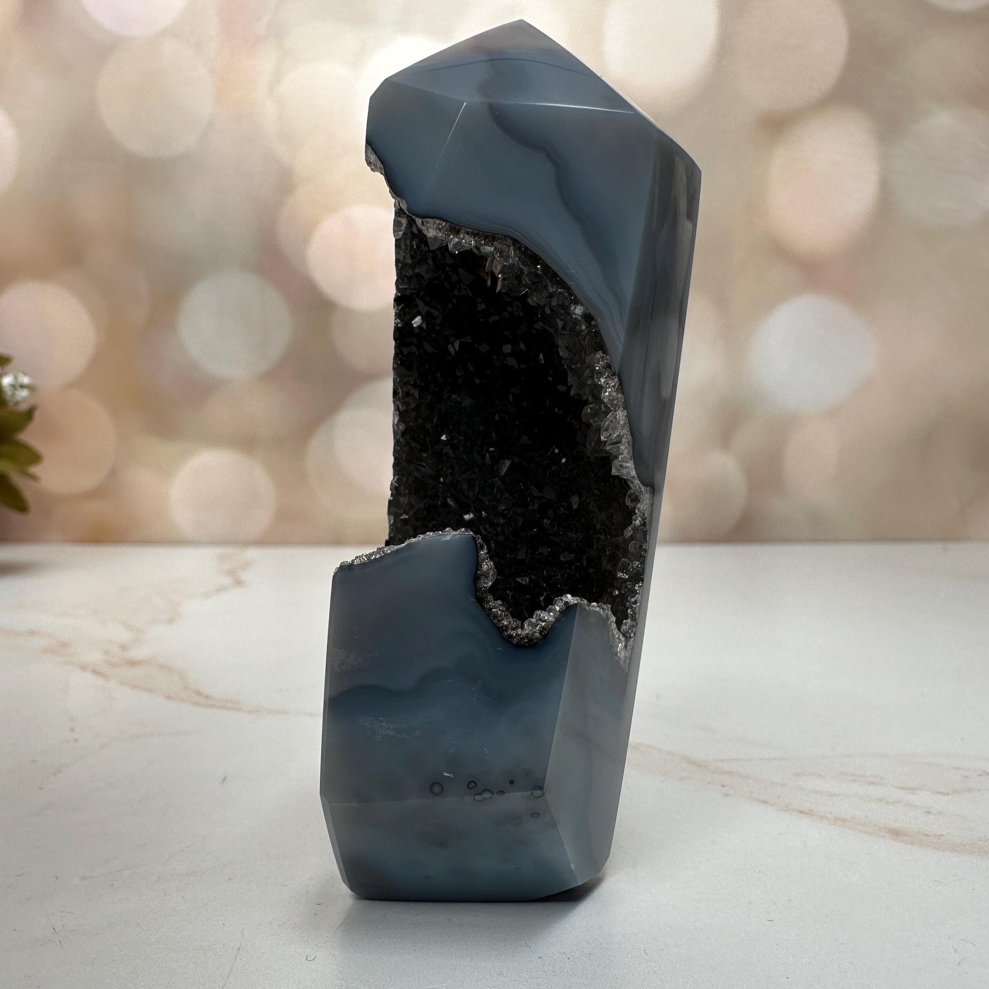 Druzy Agate Tower From Brazil | Tucson Gem Show Exclusive