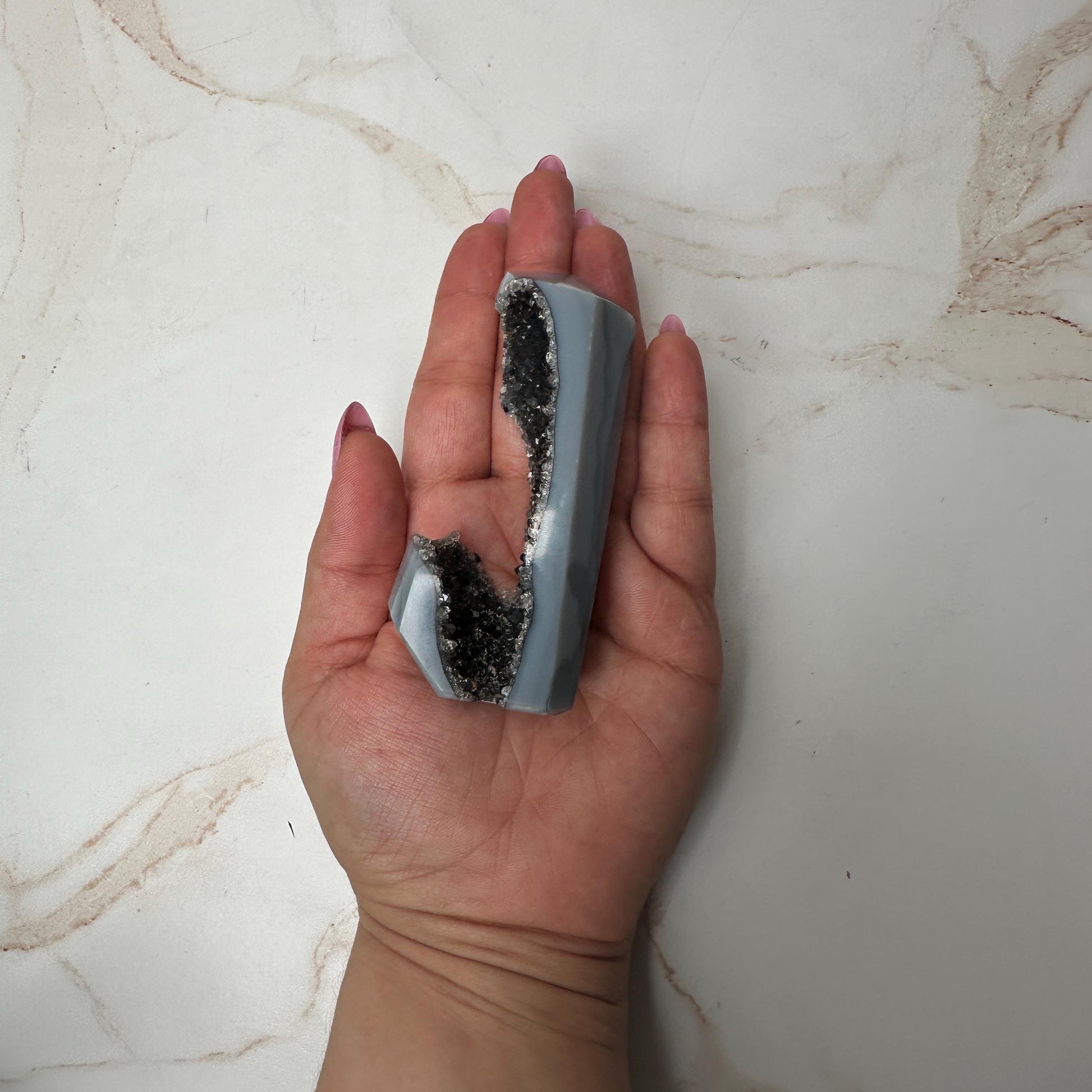 Druzy Agate Tower From Brazil | Tucson Gem Show Exclusive
