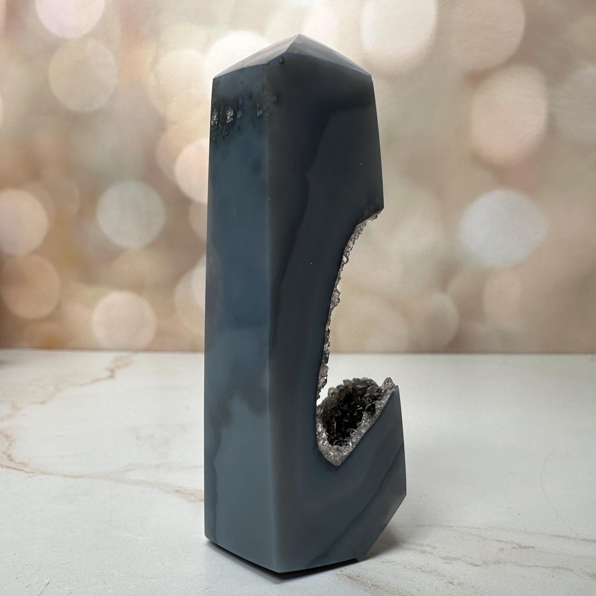 Druzy Agate Tower From Brazil | Tucson Gem Show Exclusive