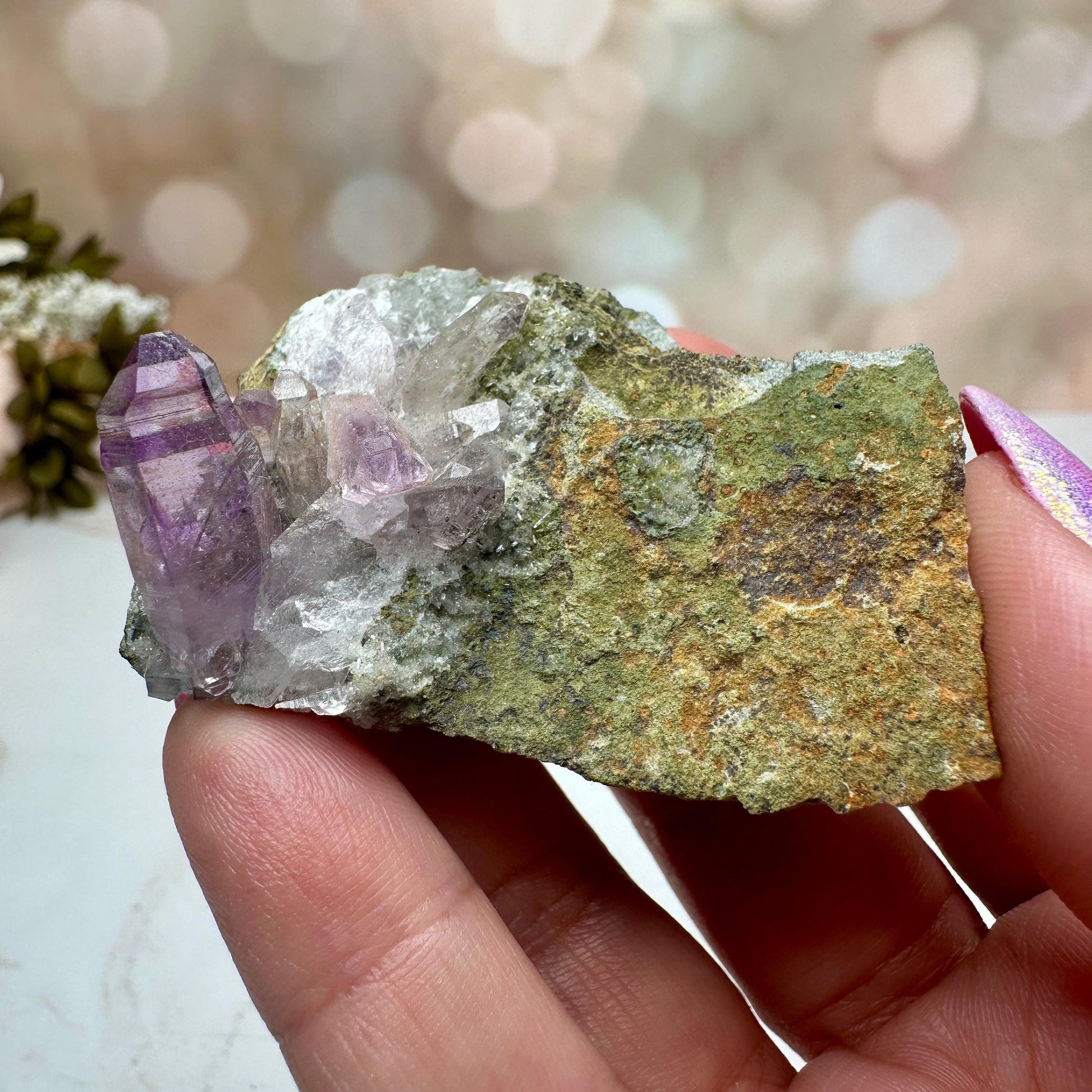 Vera Cruz Amethyst Quartz Raw Points Cluster From Mexico