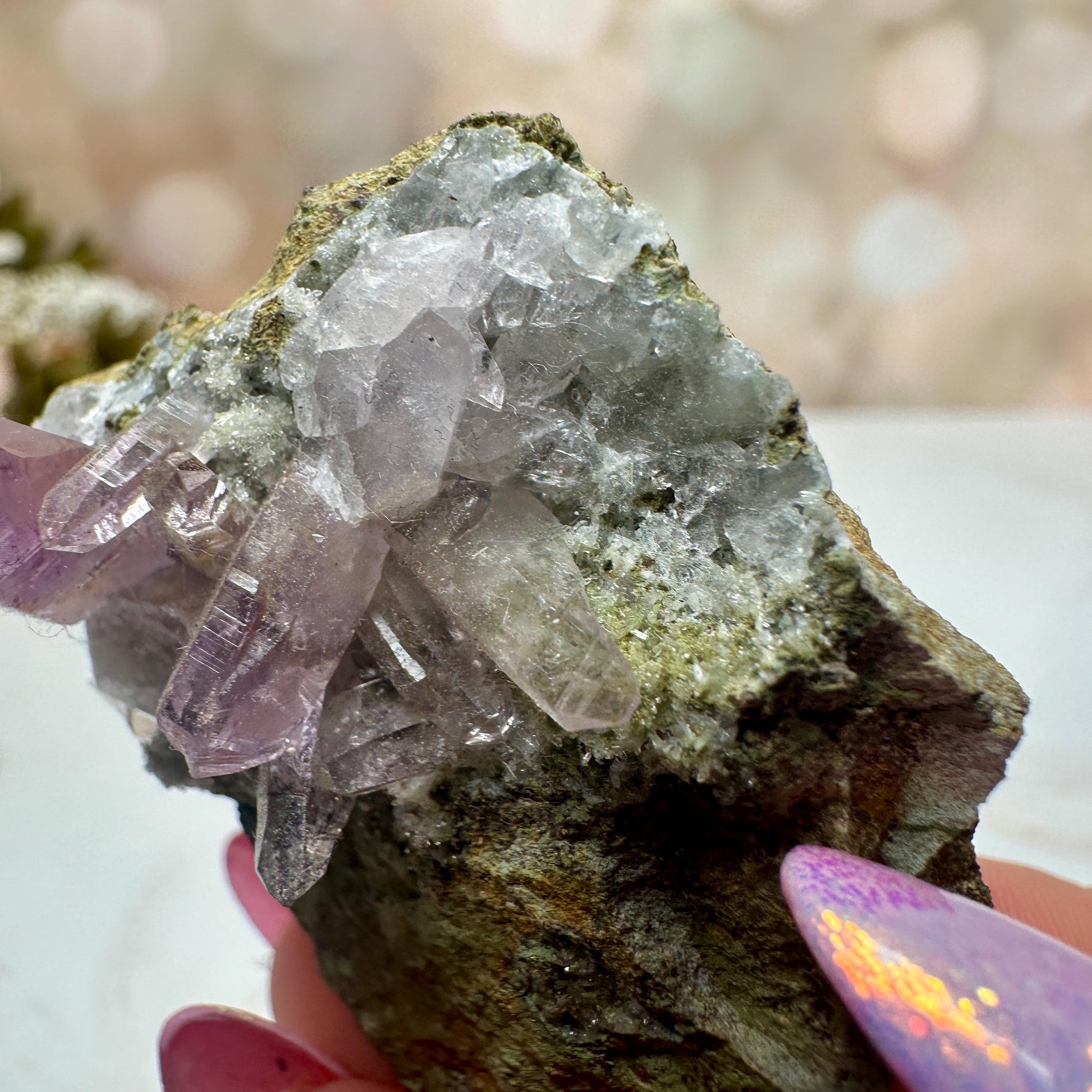 Vera Cruz Amethyst Quartz Raw Points Cluster From Mexico