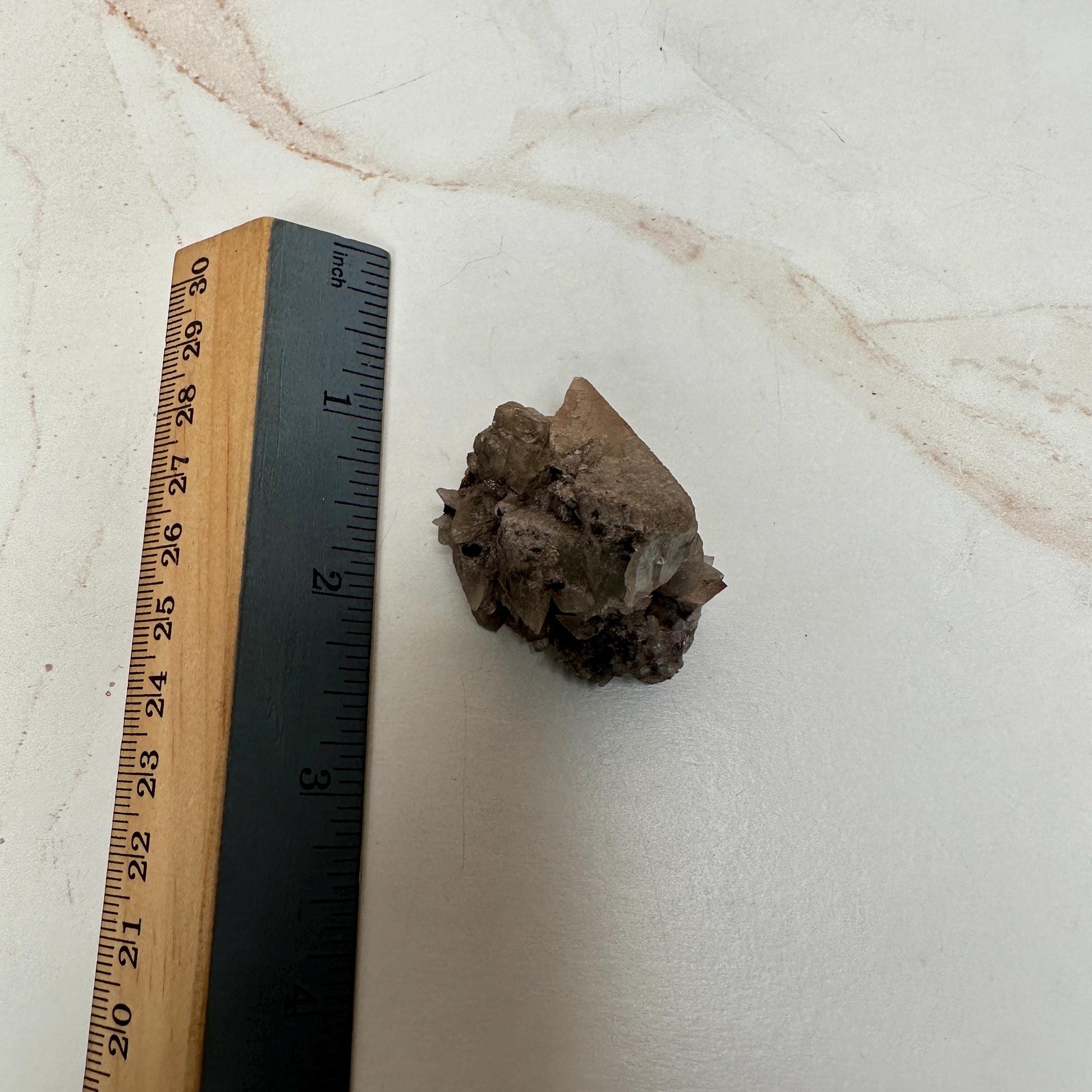 Calcite with Hematite – UV Reactive – Potosi Mine, Santa Eulalia, Chihuahua, Mexico