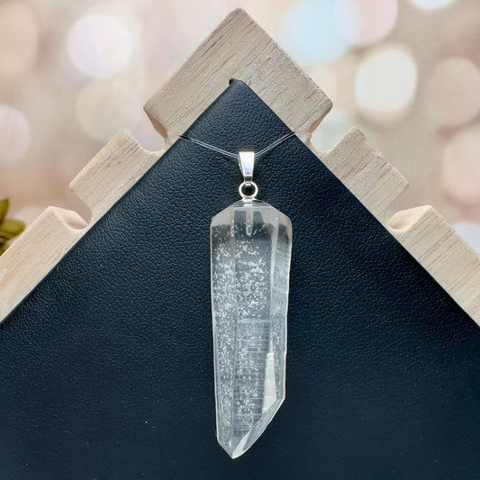 Lemurian Quartz Clear Quartz Pendant | High-Quality Exquisite Brazilian Crystal Jewelry for Necklace