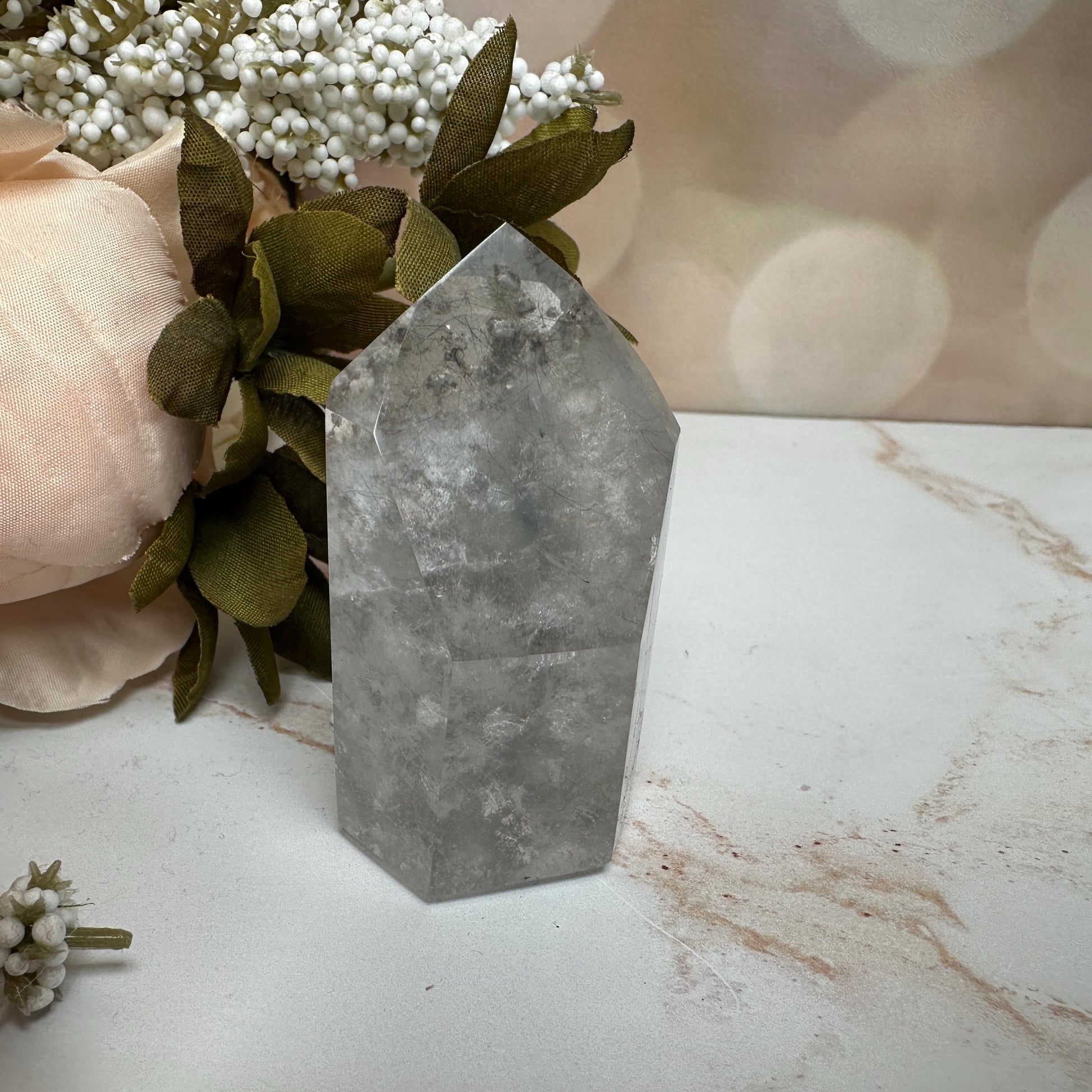 Blue Tara Quartz Tower/Point From Brazil | Tucson Gem Show Exclusive