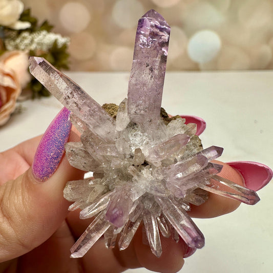 Vera Cruz Amethyst Quartz Raw Points Cluster From Mexico