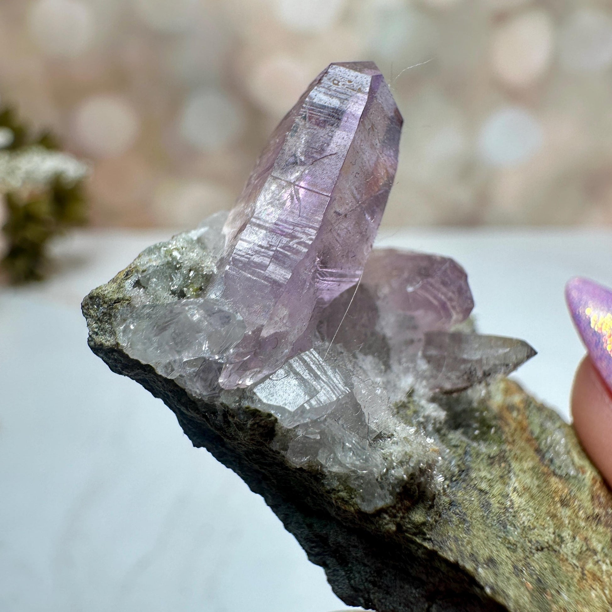 Vera Cruz Amethyst Quartz Raw Points Cluster From Mexico
