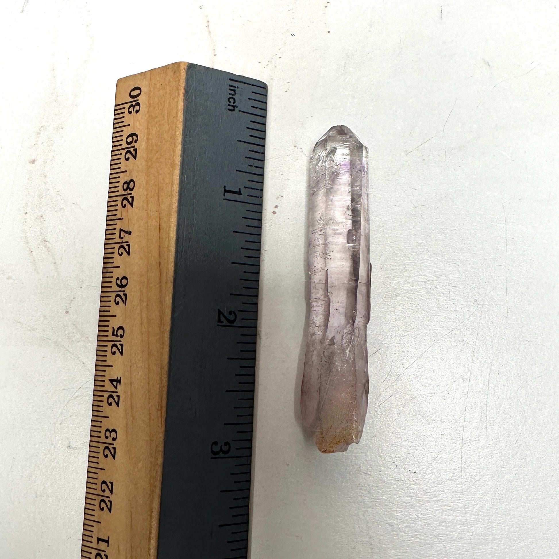Vera Cruz Amethyst Quartz With Phantom And Moving Enhydro Raw Point From Mexico