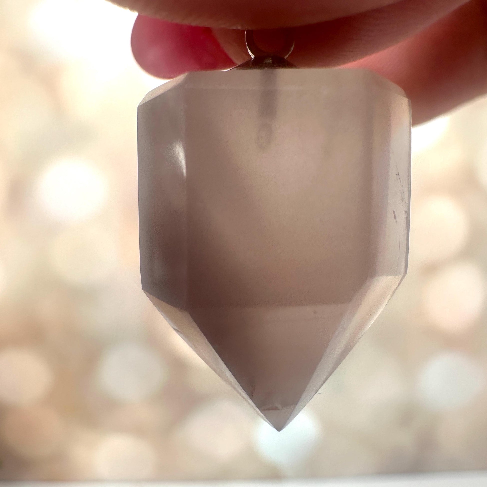 Pink Lithium Quartz Pendant | High-Quality Brazilian Crystal Jewelry for Necklace