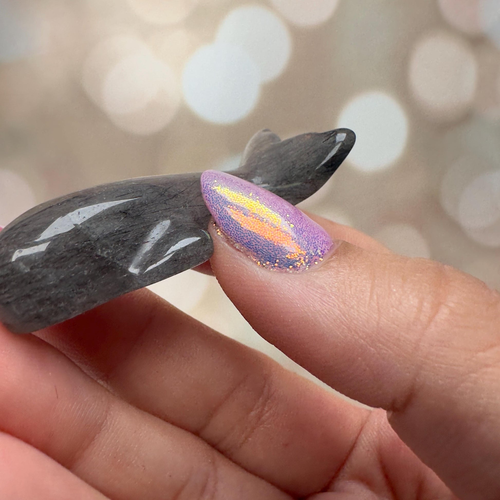 Gorgeous Blue Tara Quartz Whale Carving Amphibole Animal From Brazil | Tucson Gem Show Exclusive