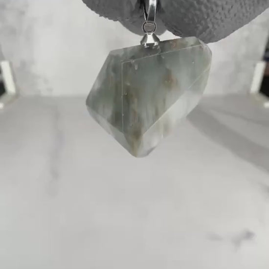 Dazzling Blue Tara Crystal Pendant Genuine Blue Amphibole Jewelry For Necklace From Brazil | Tucson Gem Show Exclusive