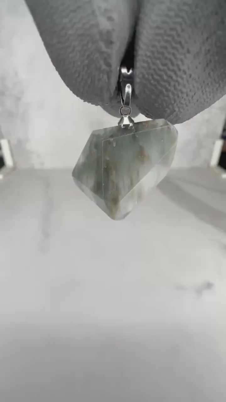 Dazzling Blue Tara Crystal Pendant Genuine Blue Amphibole Jewelry For Necklace From Brazil | Tucson Gem Show Exclusive