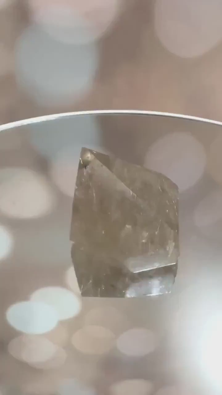 Beautiful Rutile in Quartz Tower From Minas Gerais, Brazil
