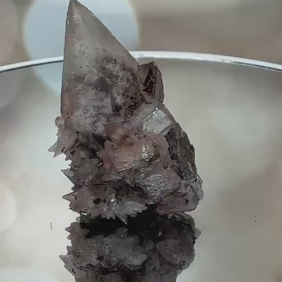 Calcite With Hematite | UV Reactive From Potosi Mine in Santa Eulalia, Chihuahua, Mexico