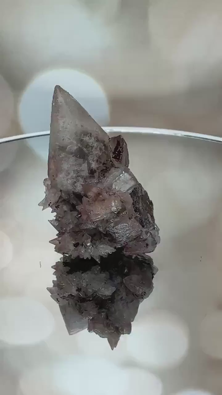 Calcite With Hematite | UV Reactive From Potosi Mine in Santa Eulalia, Chihuahua, Mexico