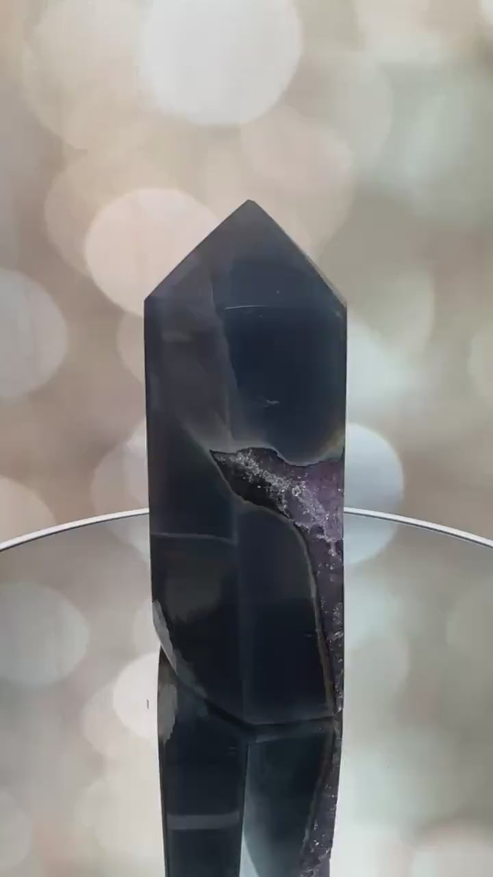 Amethyst Agate Tower From Brazil | Tucson Gem Show Exclusive