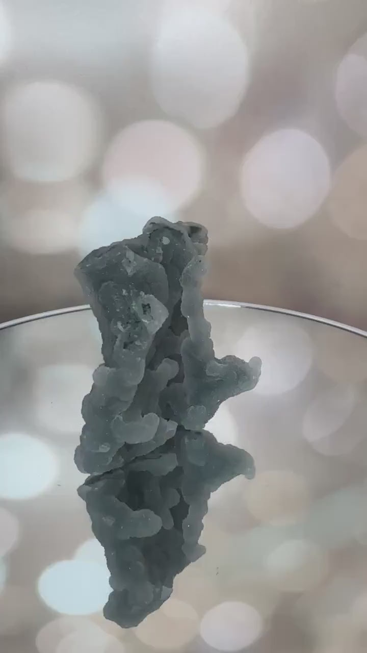 Beautiful Blue Chalcedony Specimen Sugary Stalacite From India | Tucson Gem Show Exclusive