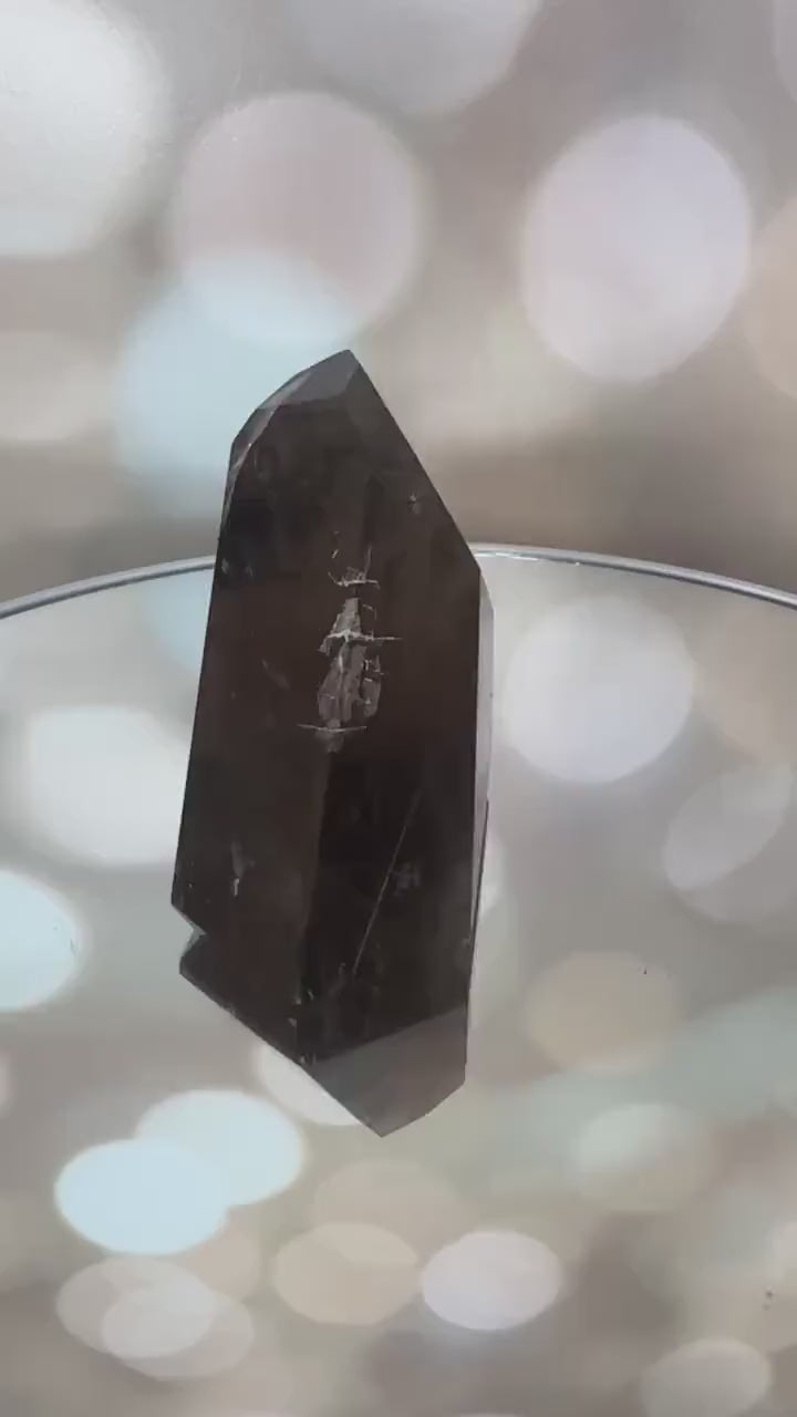 Beautiful Rutile Smoky Quartz Point/Tower  From Brazil