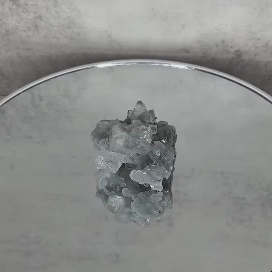 Beautiful Grey/Blue Apophyllite Chalcedony Specimen From India | Tucson Gem Show Exclusive