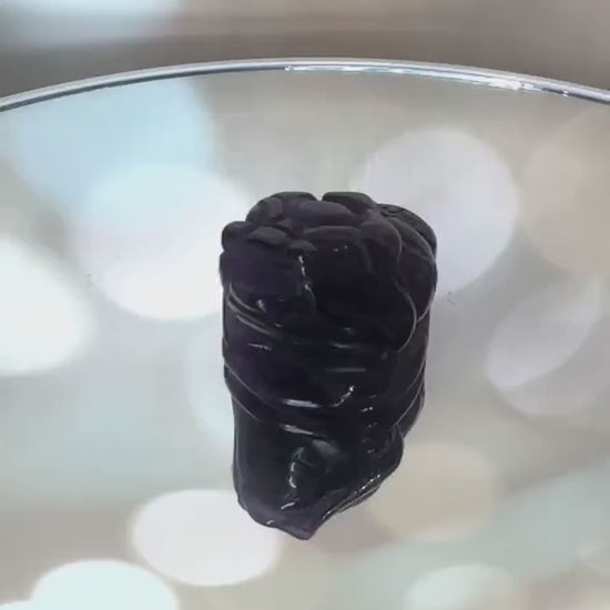 Adorable Mini Money Toad Master Carved In Amethyst | Pocket size