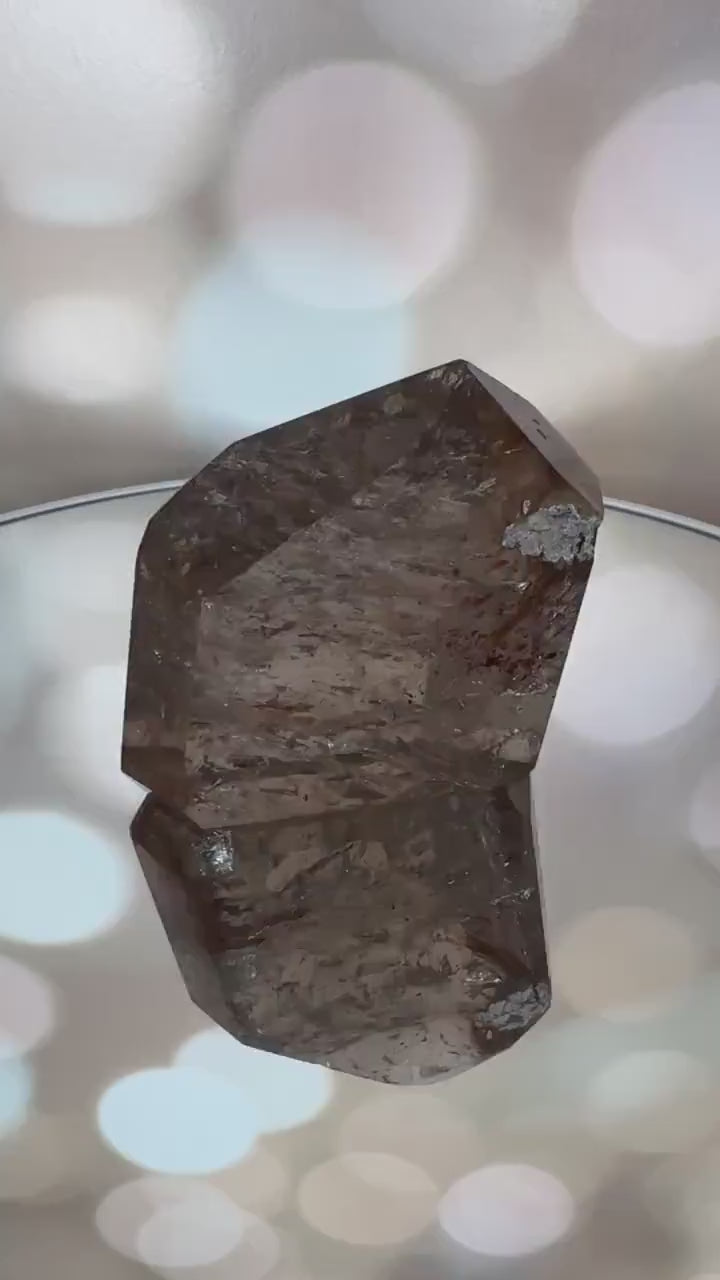 Amazing Rutile Smoky Quartz Point/Tower From Brazil