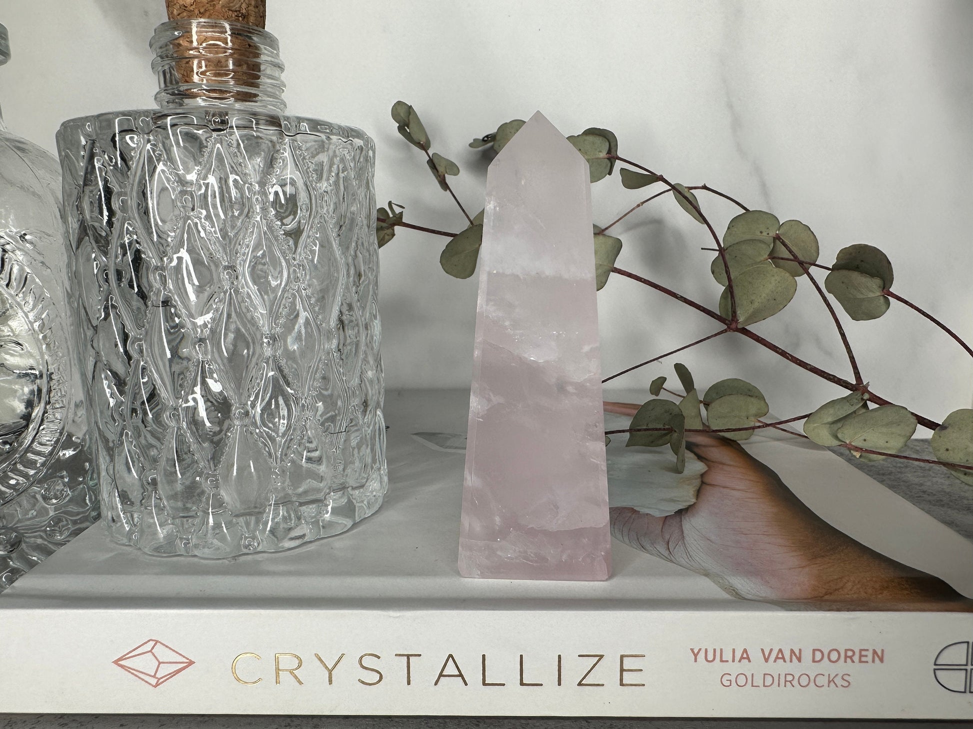 Gorgeous Pink Girasol Quartz Obelisk | From Brazil | Pink Quartz Point | Polished Pink Crystal | Milky Hue