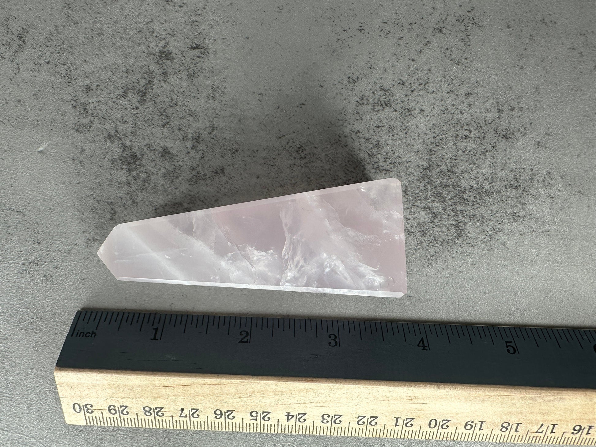 Gorgeous Pink Girasol Quartz Obelisk | From Brazil | Pink Quartz Point | Polished Pink Crystal | Milky Hue